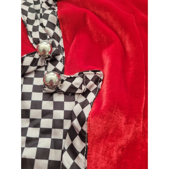 Trish Scully Kids Red Velvet Checkerboard Tailcoat Circus Costume Child Size‎ 7 - Picture 5 of 6